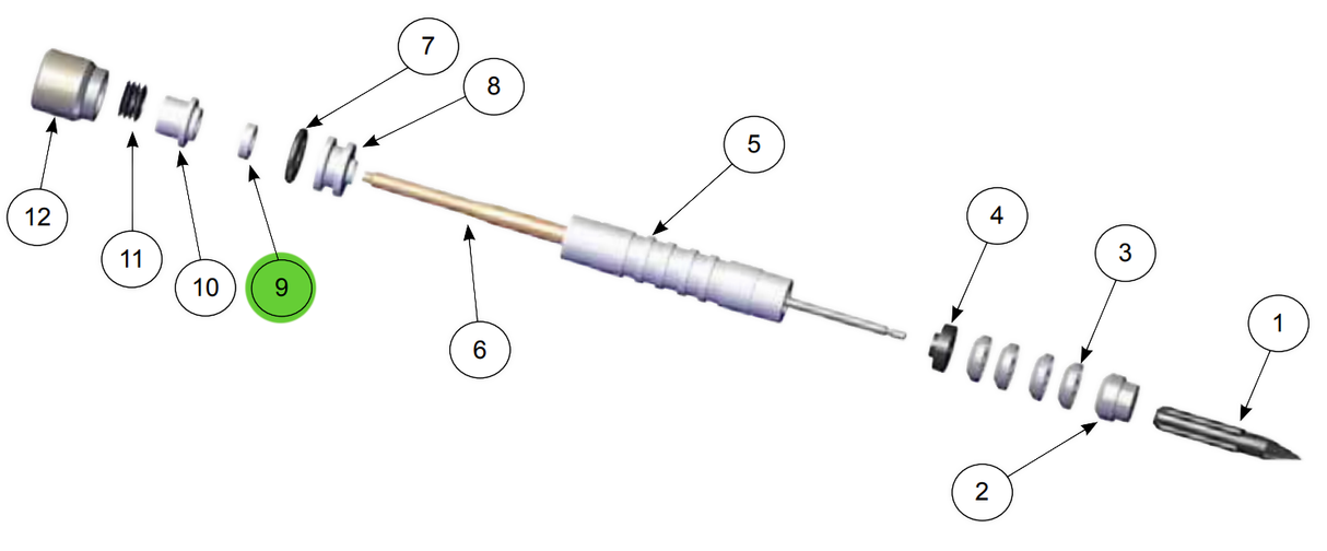 Ransburg Ransflex RX Spring Loaded Cup Seal