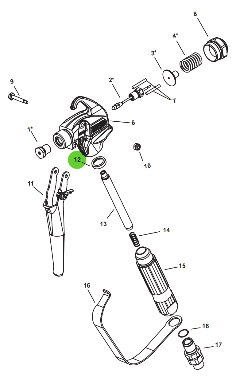 TriTech 501-018 Handle Seal, T360, T720