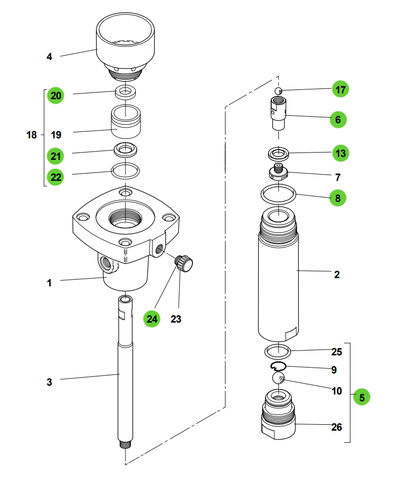 SAMES® 144-950-098 Repair Kit HYD C50