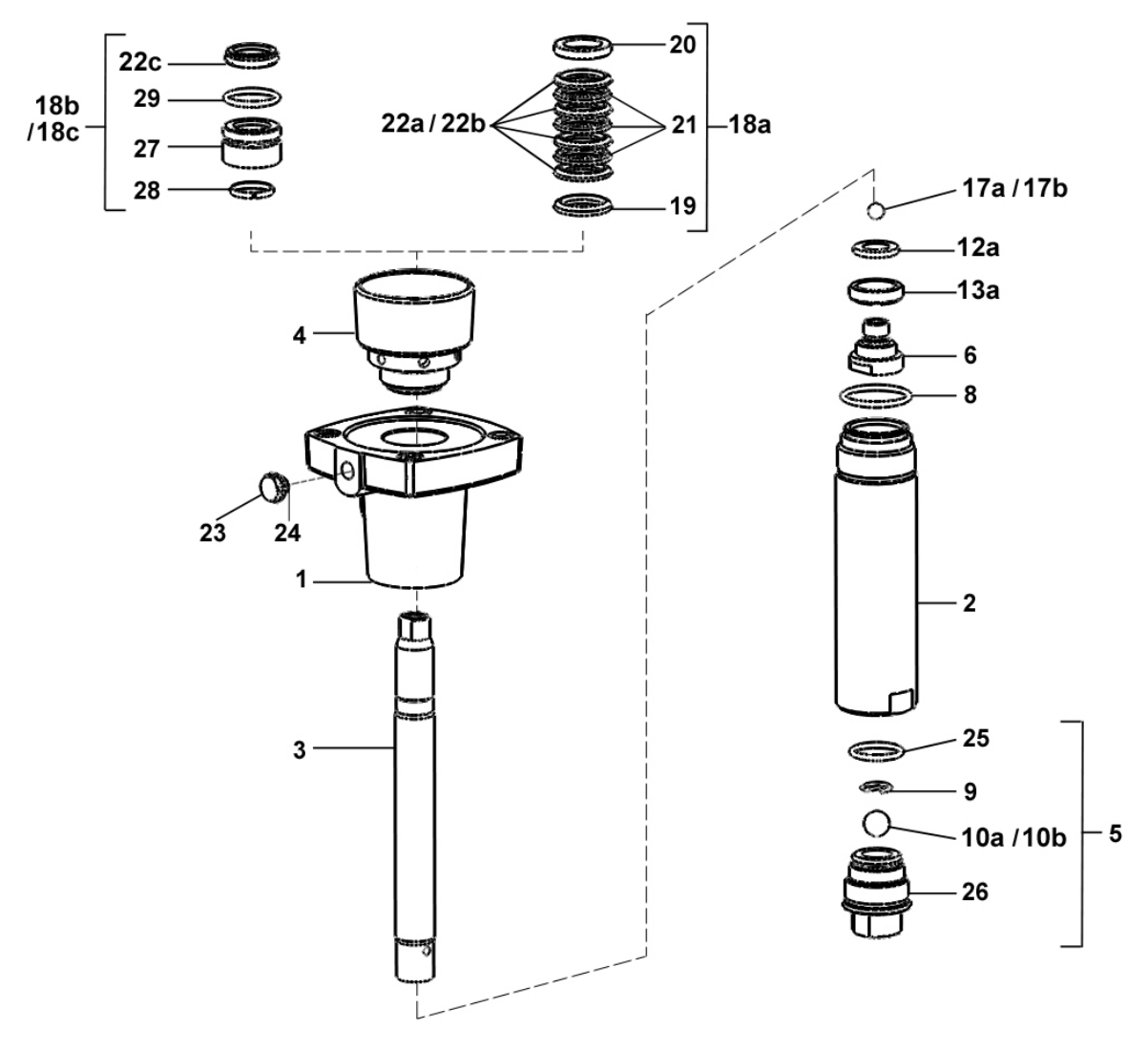 Sames® 144-960-091 Seals Kit, Hyd C100