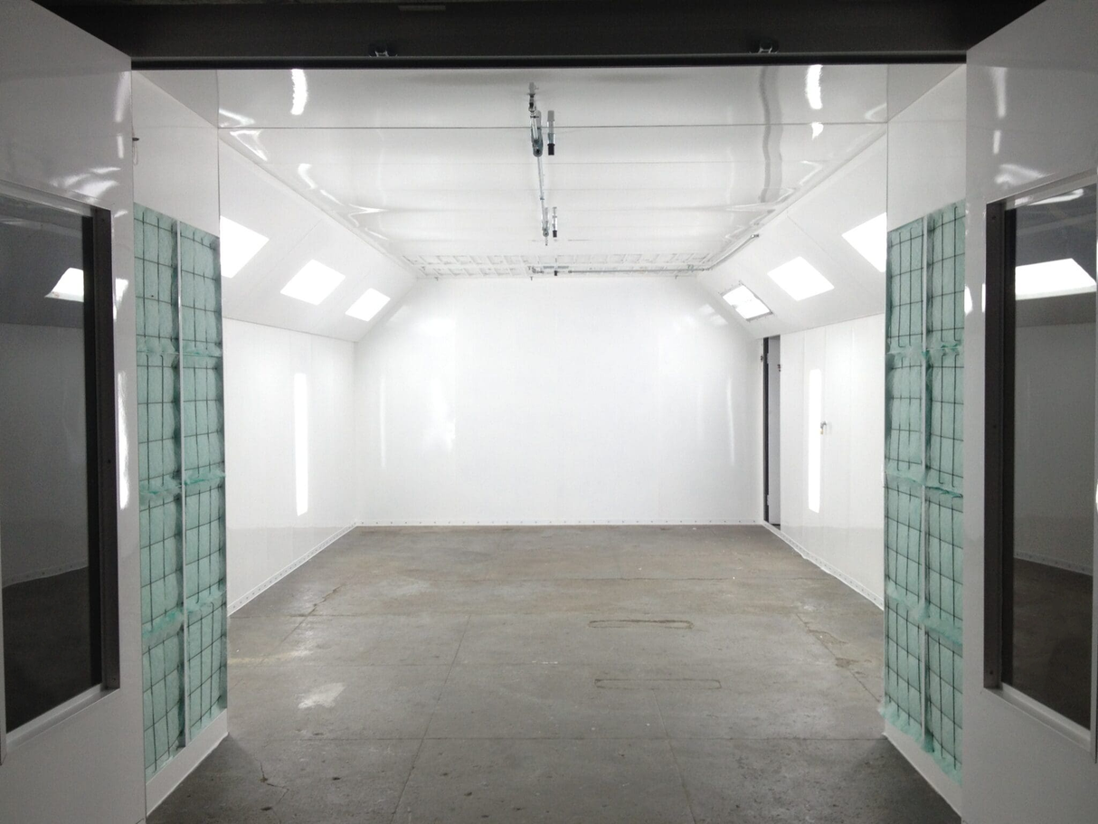 Total Finishing Automotive Semi-Downdraft Tower Paint Spray Booth - Single Wall