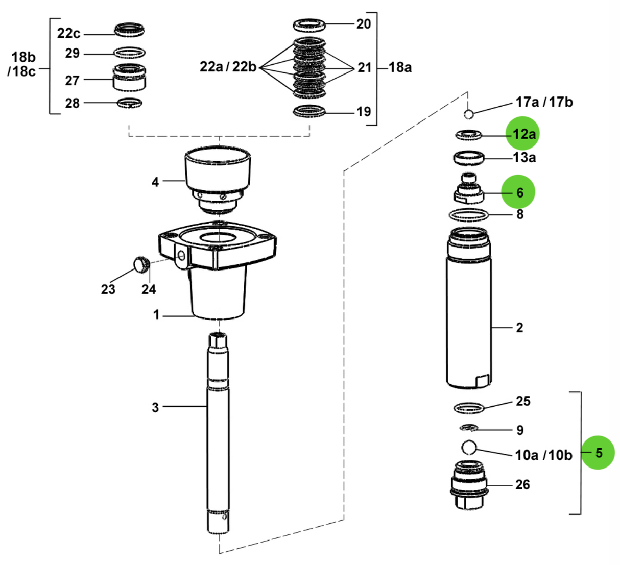 Sames® 144-960-096 Servicing Kit; 20C100