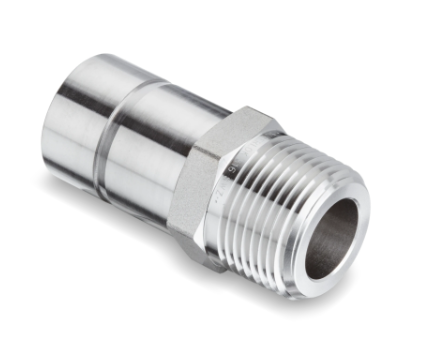 SMA 3/8" Stud x 3/8" Male NPT Adapter
