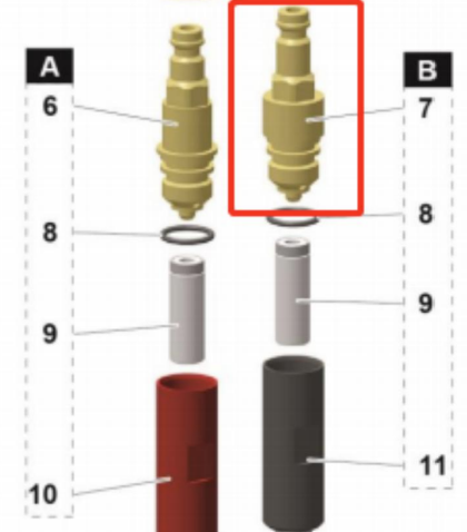 Aftermarket Gema® 1004367 IG07 Connector (Supplementary Air) - NW 5.5 (Non-OEM)