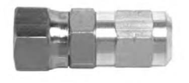 Binks 72-1681 Type E Brass Hose Swivel, 1/4" NPS(F)
