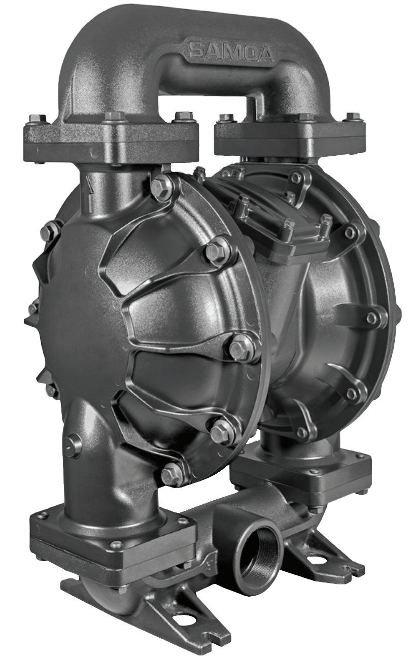 Samoa UP30 Metallic Pivot Series 3" Air-Operated Double Diaphragm Pump - Total Finishing Supplies