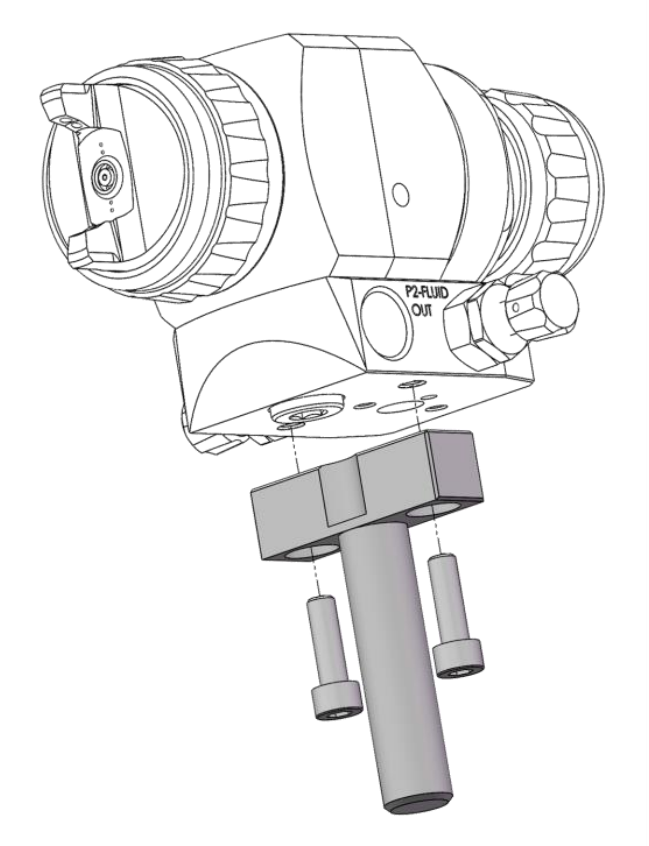 DeVilbiss AG-360 Series Vertical Mounting Bar and Screws