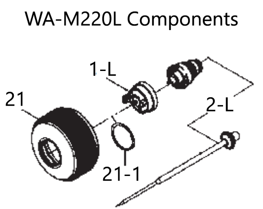 Anest Iwata WA-M220 Spare Parts - Total Finishing Supplies