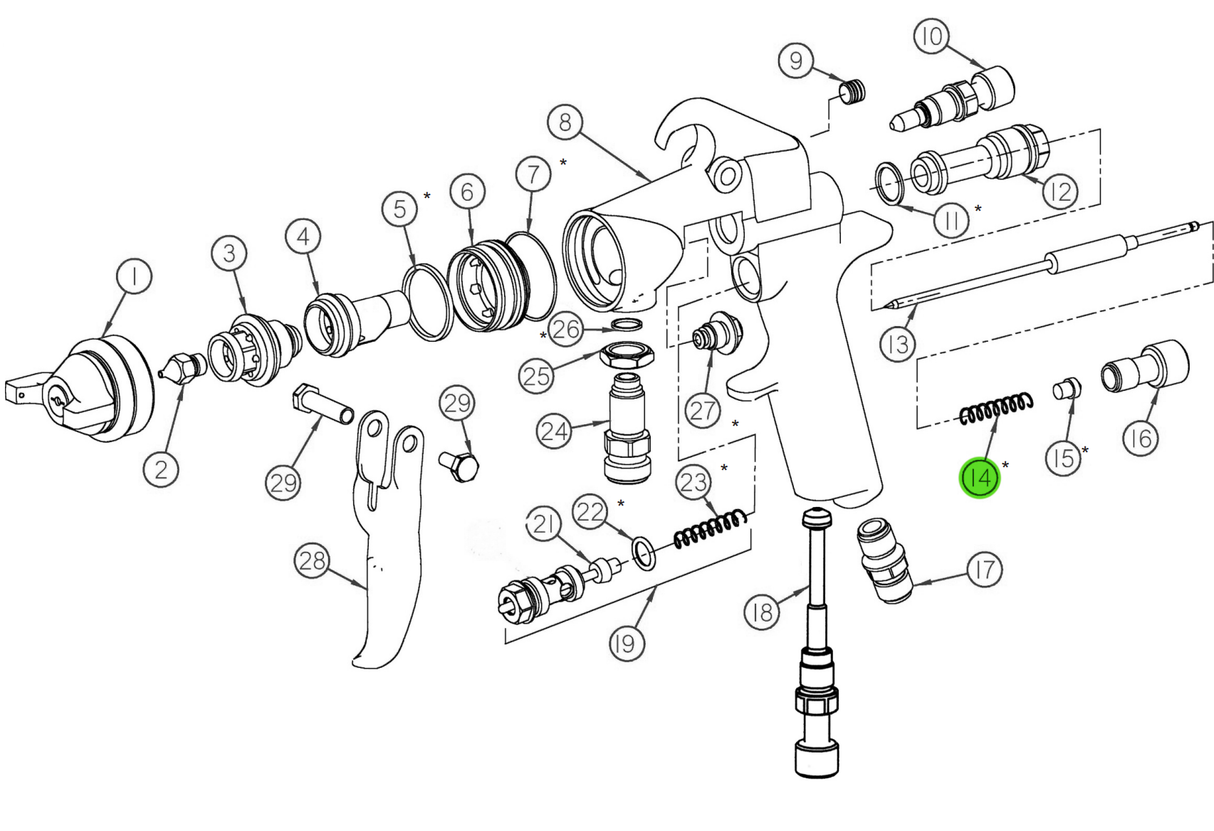CA Technologies 60-206 Spring - Heavy Duty Needle Ret