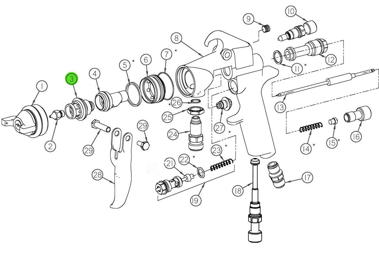 CA Technologies 31-2201-P Conv Fluid Noz Body-Pkg