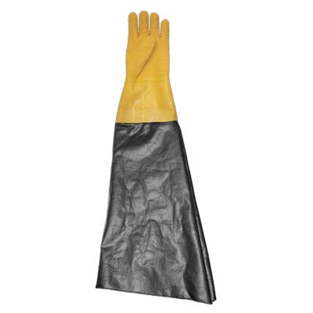 Pirate Brand - Glove, Textured Rubber, Yellow, 8-1/2" Diameter x 26"
