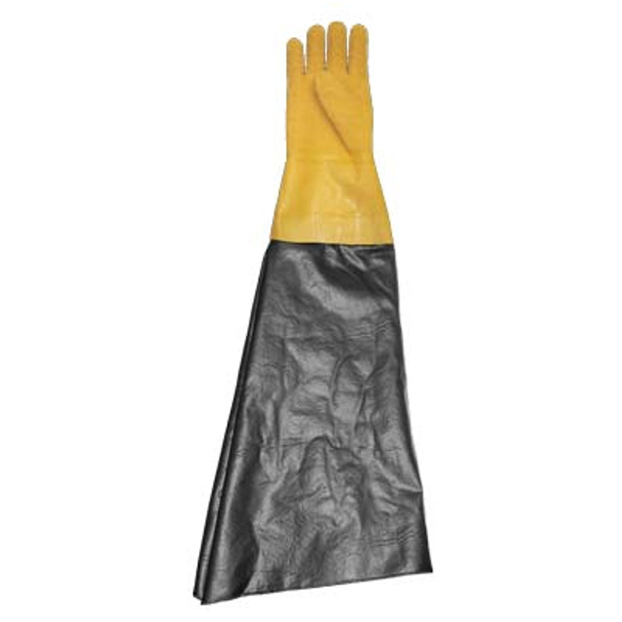 Pirate Brand - Glove, Textured Rubber, Yellow, 8-1/2" Diameter x 26"