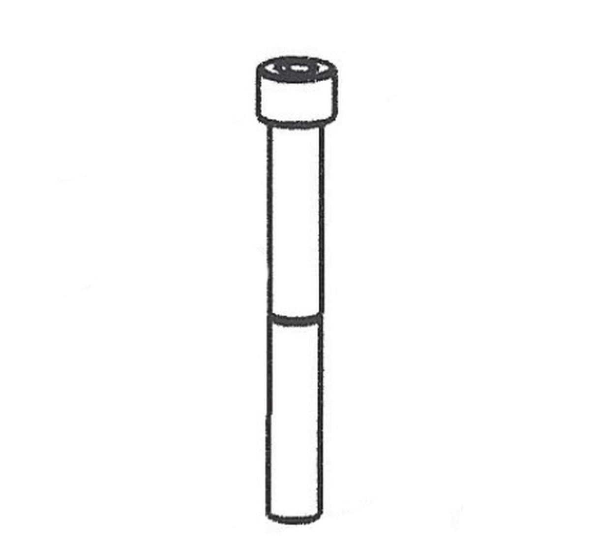 1/4-28 X 2" SOC. SCREW PLATED - Total Finishing Supplies