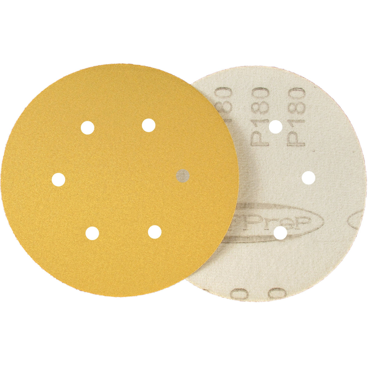 6 Surfprep Sandpaper Discs (Hook & Loop) 60 / Hole For Vacuum Sanders