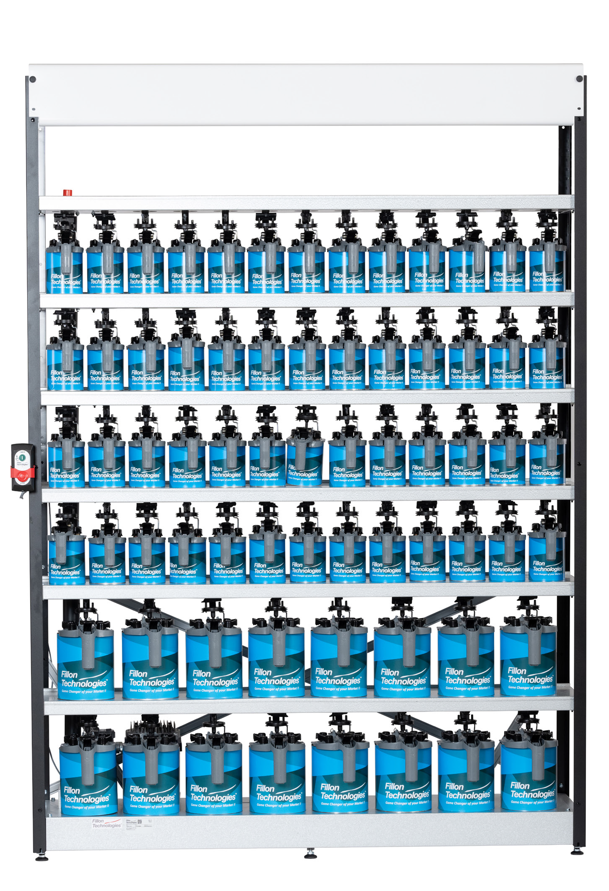 Alpha-Mix 160 13-Place Quart Mixing Shelf - Total Finishing Supplies