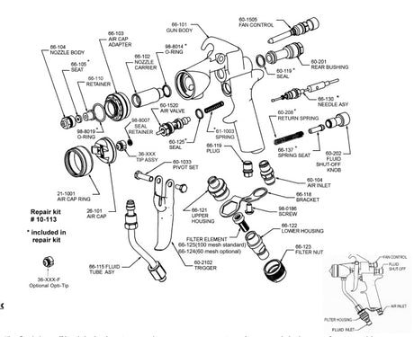 Cougar Air Assist Airless (AAA) Spray Gun - Total Finishing Supplies