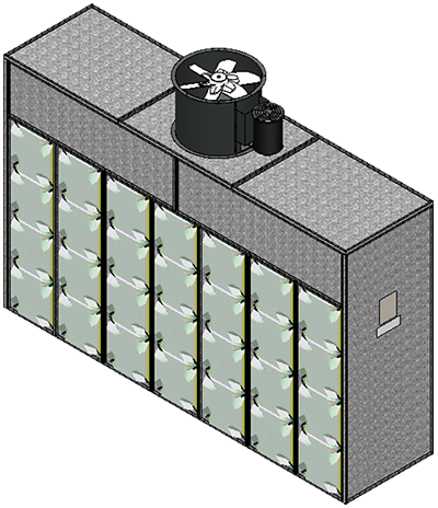 10' x 9' Paint Spray Booth Exhaust Chamber/Plenum Only - Total Finishing Supplies