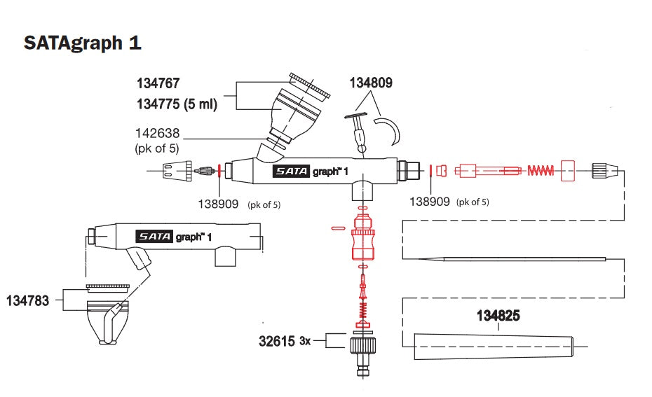 SATAgraph Nozzle Sets - Total Finishing Supplies