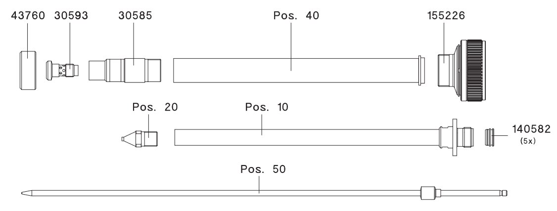 SATA Plate-Shaped Internal Mixing Nozzle Extension - Total Finishing Supplies