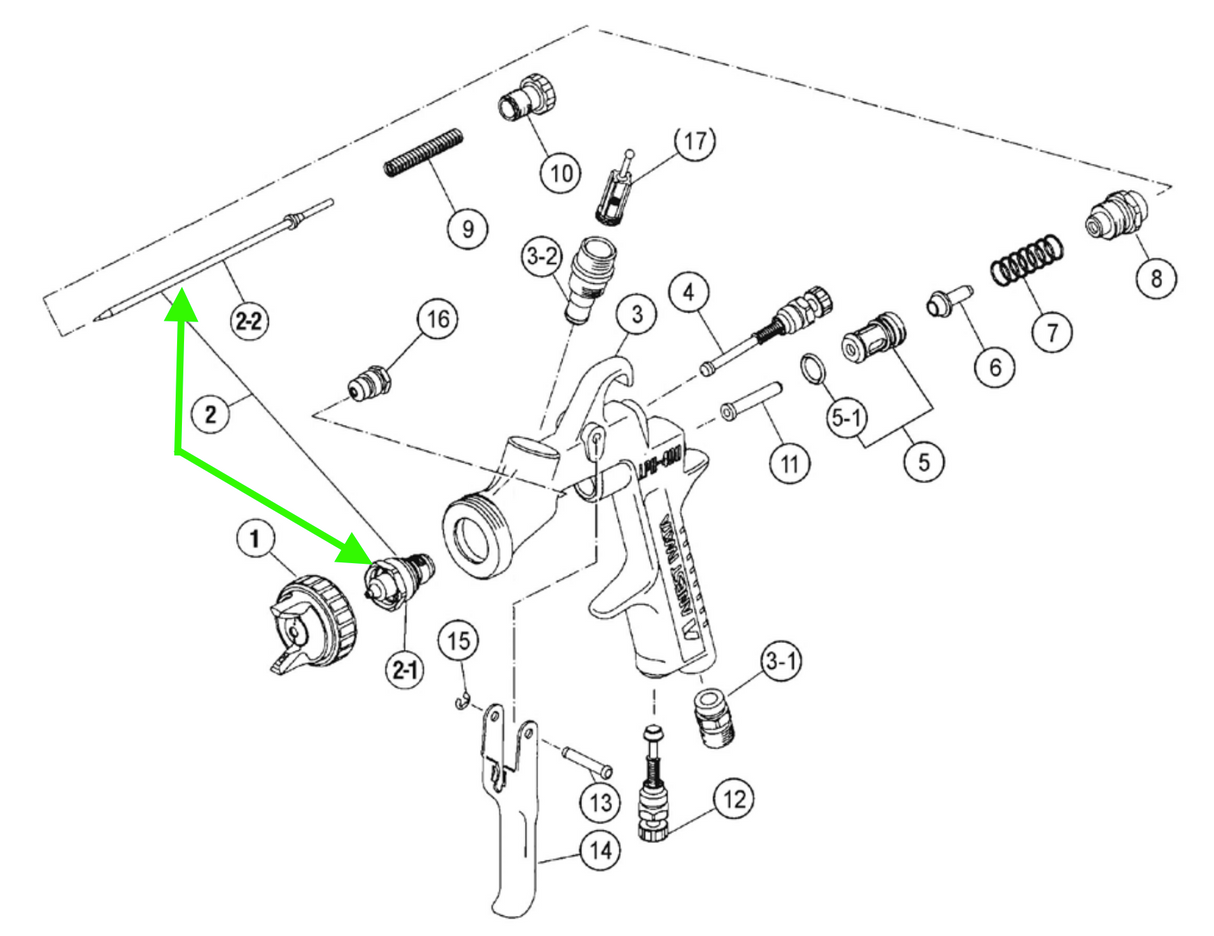 W-400 Needle Nozzle Set