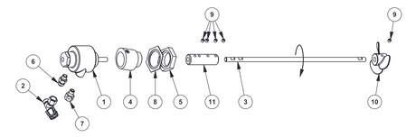 Binks Direct Drive Agitator & Lid Assembly - Total Finishing Supplies