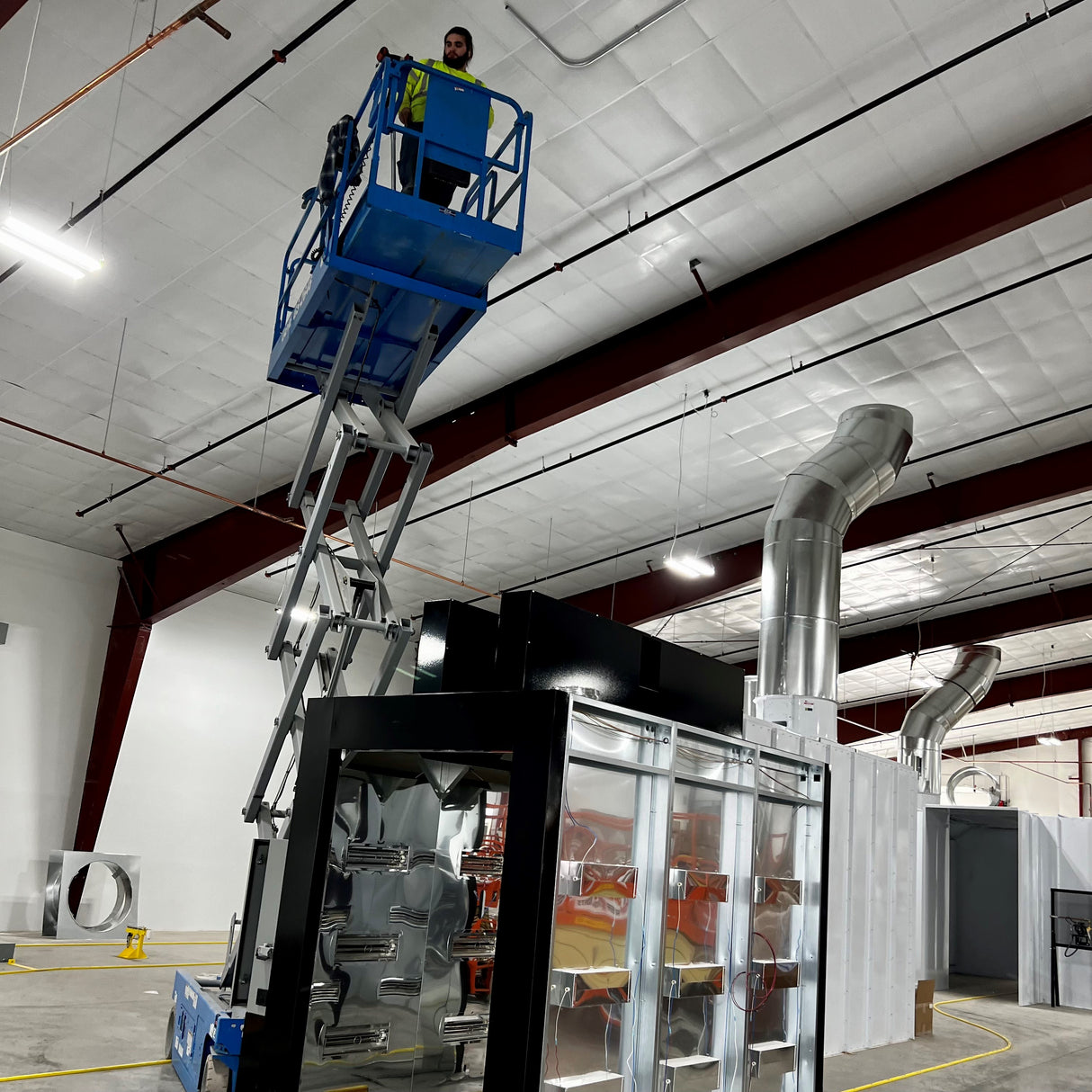Labor - Ducting Installation of Spray Booths - Total Finishing Supplies