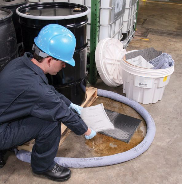 Spill Kit In 20-Gallon Overpack Salvage Drum