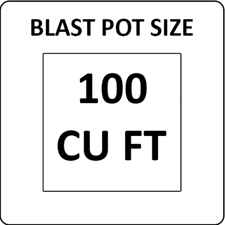 Pirate Brand 100 cu ft Blast Pots