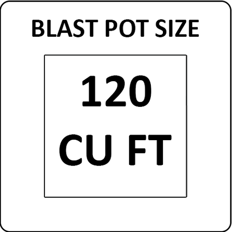 Pirate Brand 120 cu ft Blast Pots