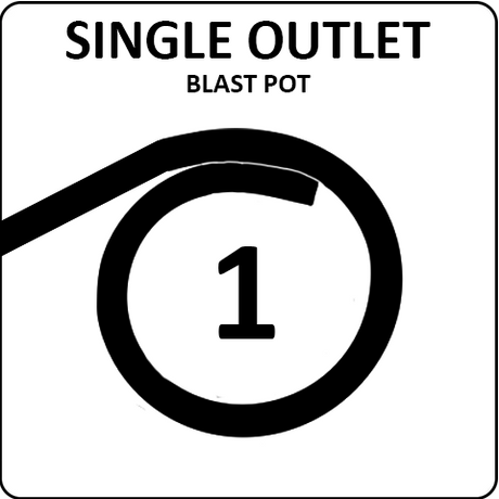 Pirate Brand 1-Outlet Blast Pots