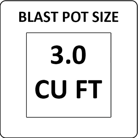 Pirate Brand 3.0 cu ft Blast Pots