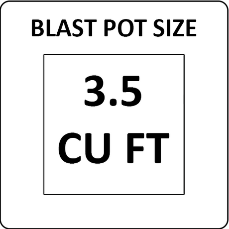 Pirate Brand 3.5 cu ft Blast Pots