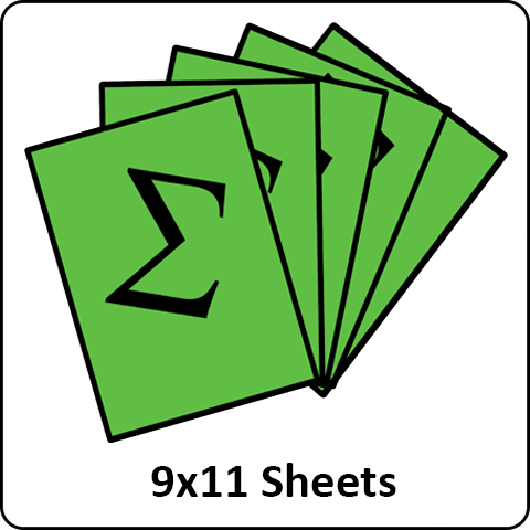 9" x 11" Sheets - Total Finishing Supplies