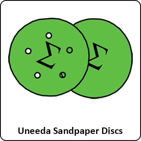 Uneeda Sandpaper Discs - Total Finishing Supplies