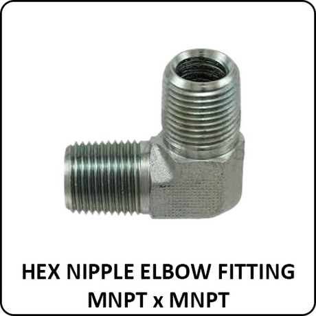 Hex Nipple Elbow Fittings MNPT x MNPT