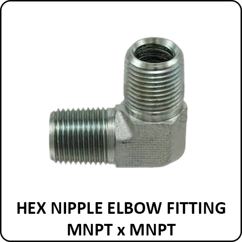 Hex Nipple Elbow Fittings MNPT x MNPT