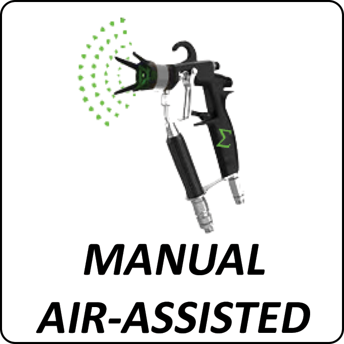 Manual Air-Assisted Airless Spray Guns