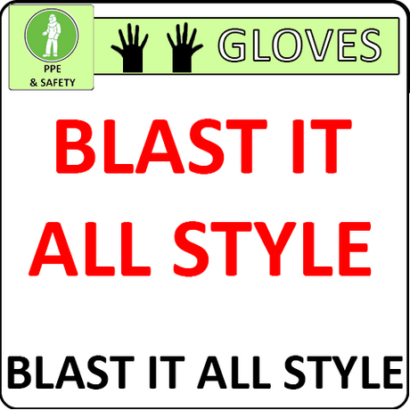 Pirate Brand Blast It All Style Personal Protective Equipment Gloves