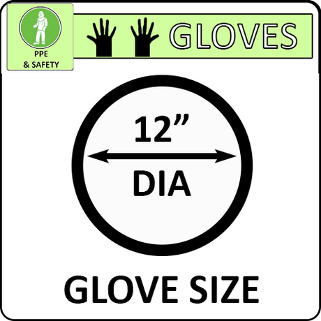 Pirate Brand 12" Diameter Size Personal Protective Equipment Gloves