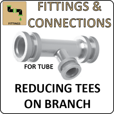 Hosco Fittings and Connections - Prefis™ Connectors - Reducing Tees On Branch for Tube