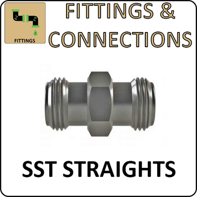 Hosco Fittings and Connections - SST Fittings and Adaptors - SST Straights
