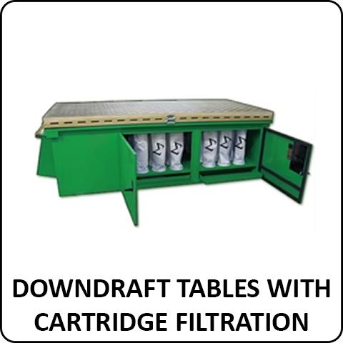 Denray Downdraft Tables with Cartridge Filtration - Total Finishing Supplies