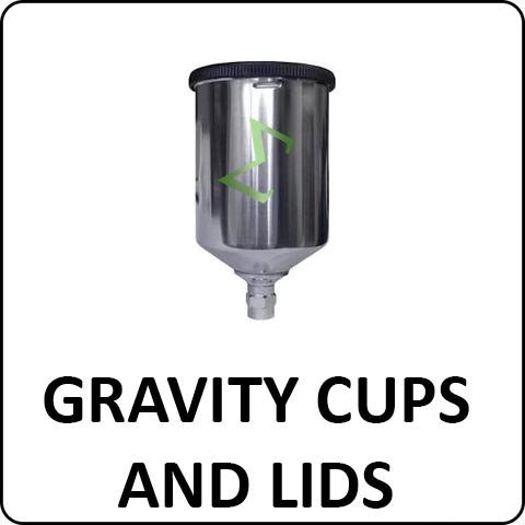 Gravity Cups and Lids - Total Finishing Supplies