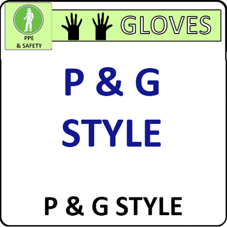 Pirate Brand P & G Style Personal Protective Equipment Gloves