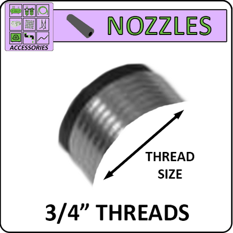 Pirate Brand 3/4" Thread Nozzles