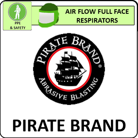 Pirate Brand Personal Protective Equipment Air Flow Full Face Respirators