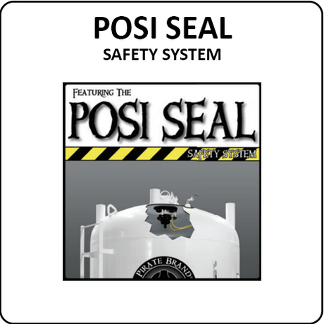 Pirate Brand Products with the Posi Seal System Feature