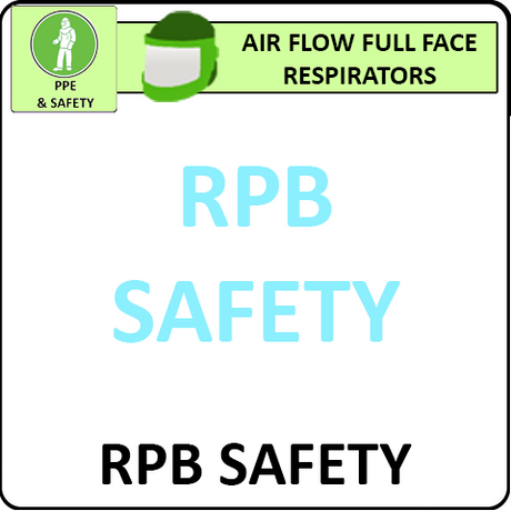 RPB Safety Personal Protective Equipment Air Flow Full Face Respirators