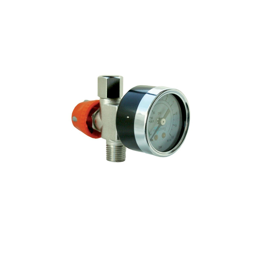 Walcom Pressure Regulator with Analog Gauge - Total Finishing Supplies