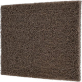 Norton Dark Tan Medium Grade Non-Woven Hand Sanding Pads, 6" x 9"
